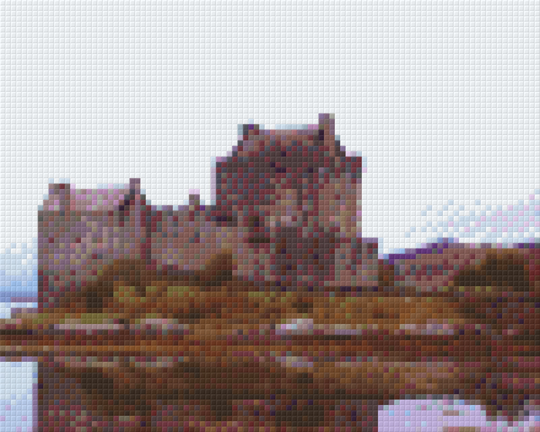 Ealean Donan Scotland Four [4] Baseplate Pixelhobby Mini Mosaic Art Kit image 0